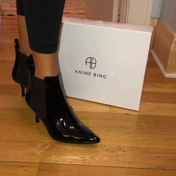 Anine Bing Shoes - Anine bing  patent leather boots. Worn ONCE